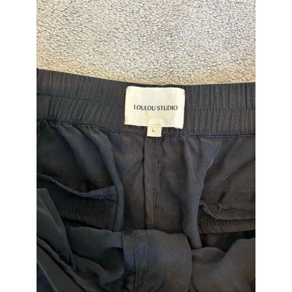 NWOT Loulou Studio Pagai silk pants Lrg $485 F5 - Picture 3 of 9